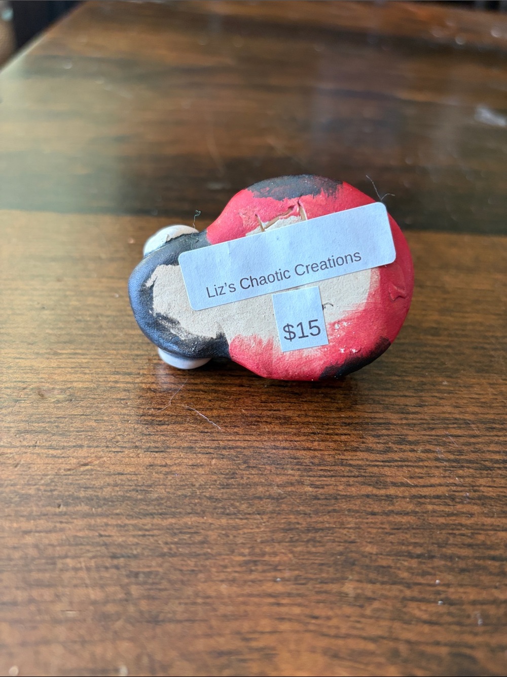 Handmade ceramic ladybug - Picture 3 of 3